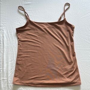 Express Brown Fitted Camisole Top small